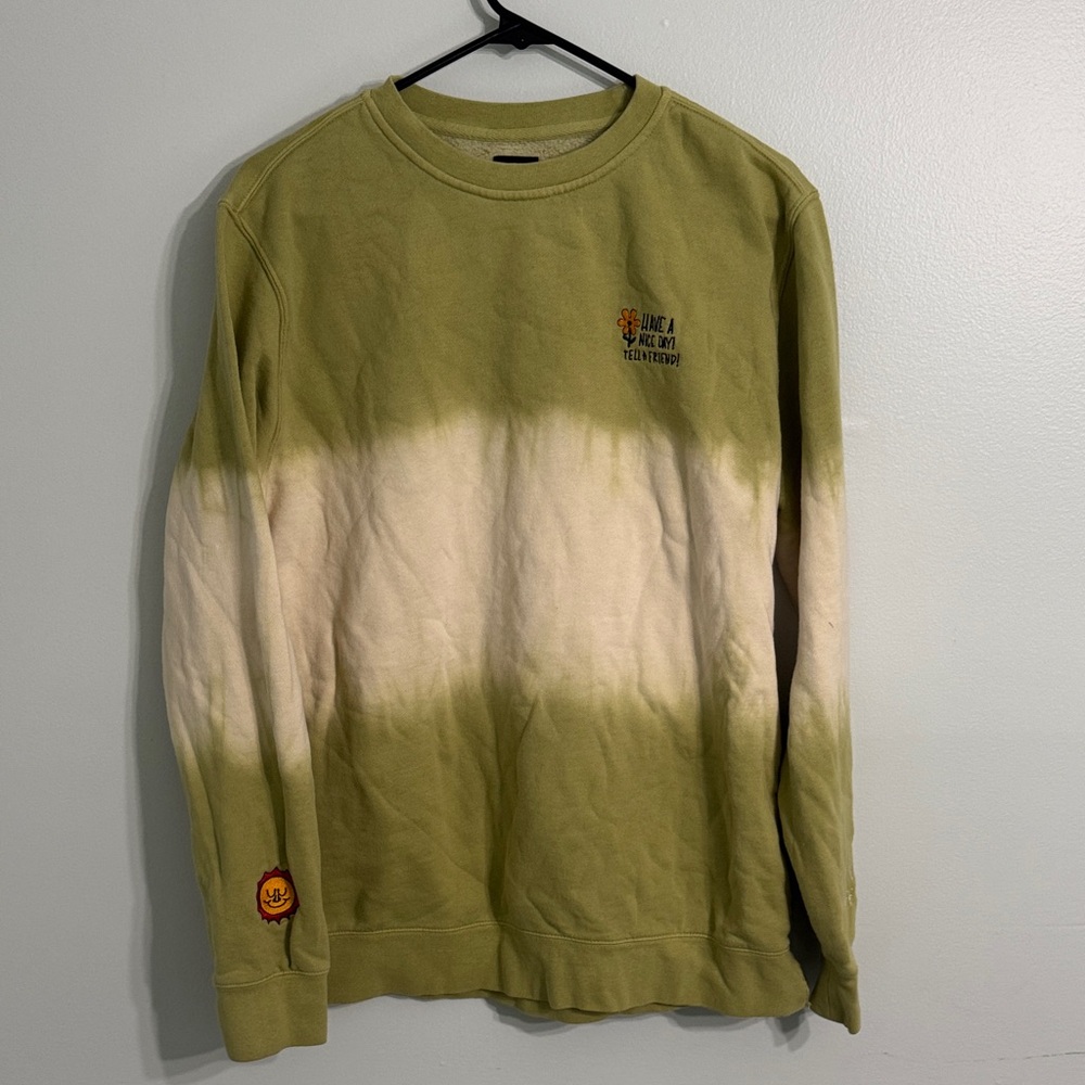 Vans Olive and Cream Men's Sweatshirt